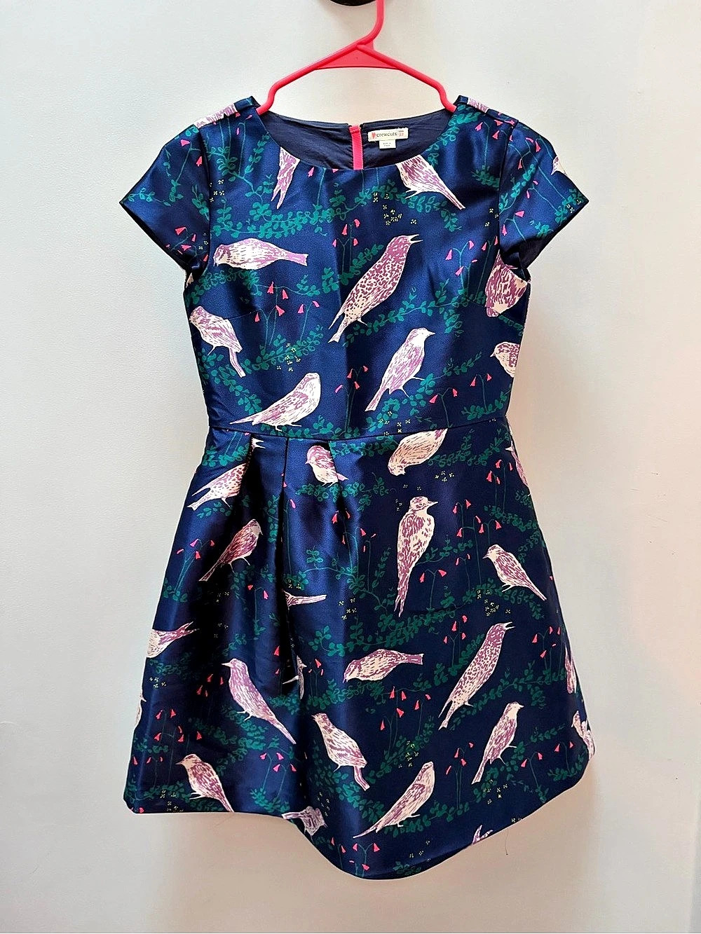 J. Crew crewcuts Girls Floral Dress Blue & Pink Size 12 Like New